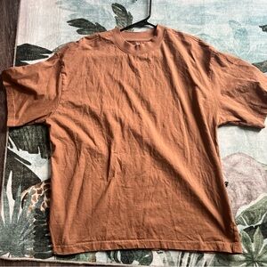 Saint x Louis Collab Mens Relaxed Boxy Fit T-Shirt Brown Size Large Streetwear